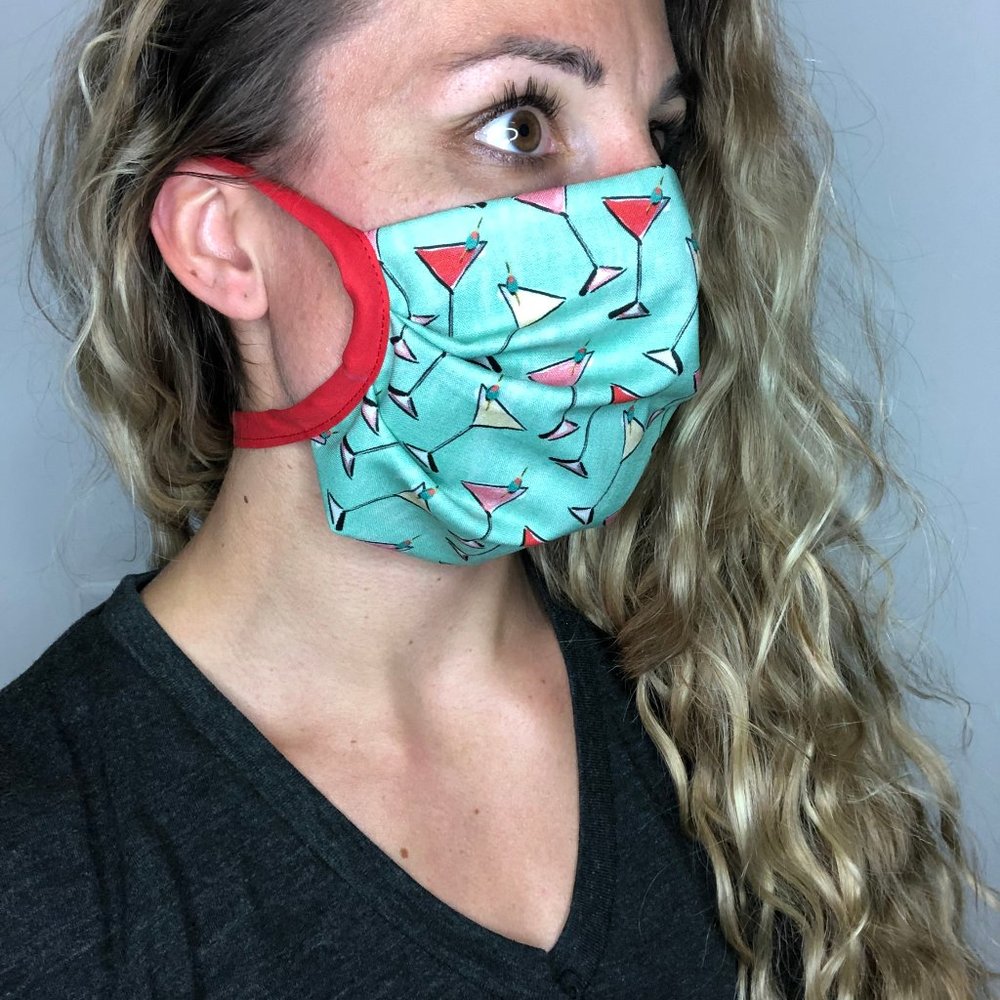 Handmade Reversible Washable Reusable Face Mask - Picture 6 of 6